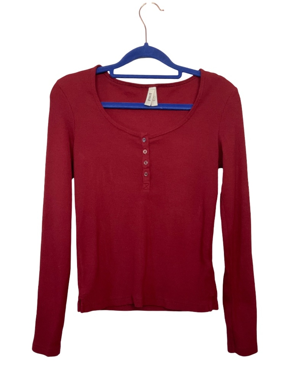 Pact Favorite Ribbed Henley - Picture 3 of 7